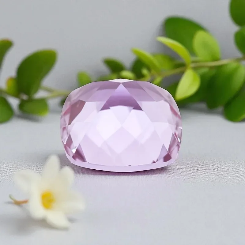 TOP Lab Grown Alexandrite Square Cushion Shape Change Color Stone Charms for DIY Jewelry Making Extremely Shiny Quality Certifi 4