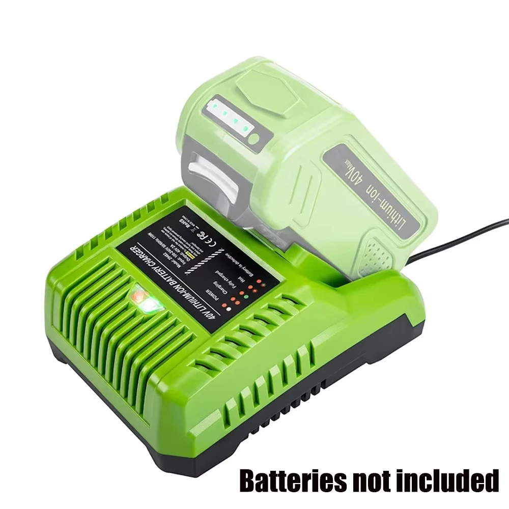 

Lithium Battery Rapid Charger Power Tool Accessories Compatible with For Greenworks 40V Lithium Batteries 29482 29472 ST40B410
