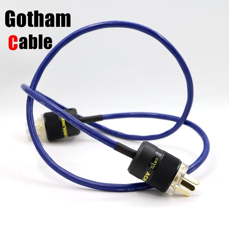 TRANSIENTHI-FIAUDIO SwitzerlandGotham1.5mm²High-End Audio US\EU\AUplug Power Cord for CD Players, DACs, and Headphone Amplifiers