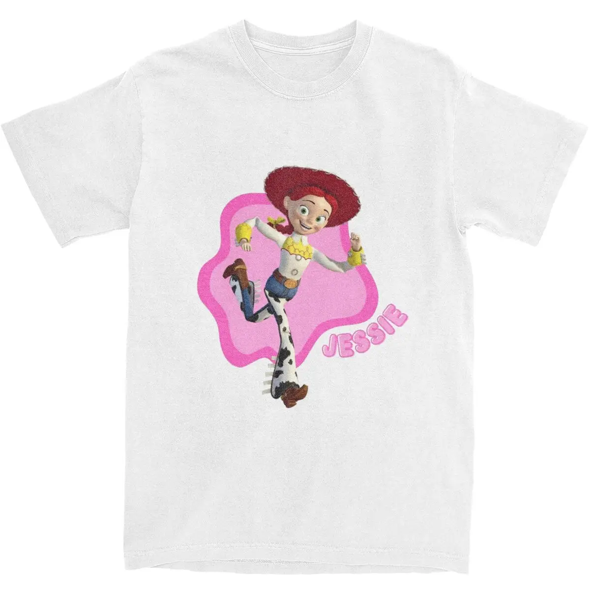 Toy Story Hi Jessie T-Shirt Fashion T Shirts Short Sleeve Y2K Casual Tops Summer 100 Cotton O-Neck Oversized Clothes