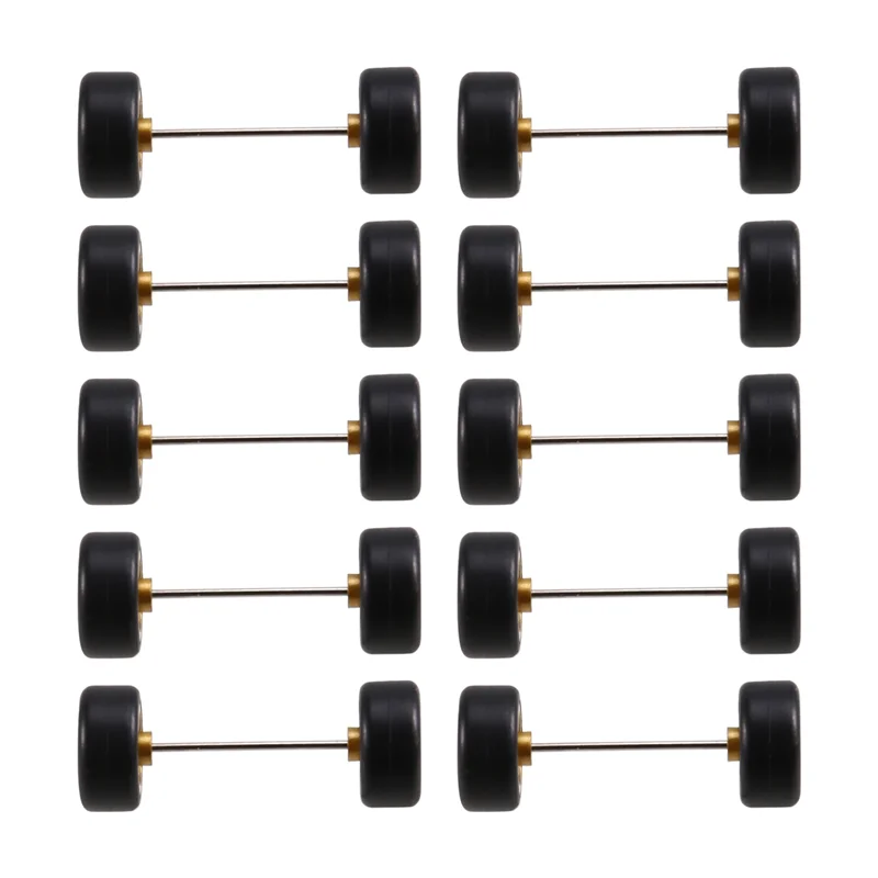 ABWE-Jantes de borracha e 5 pares de 11 mm de alta qualidade, configuração CE28 BBS LMR FUCHS para modelos de carros fundidos em 1:64