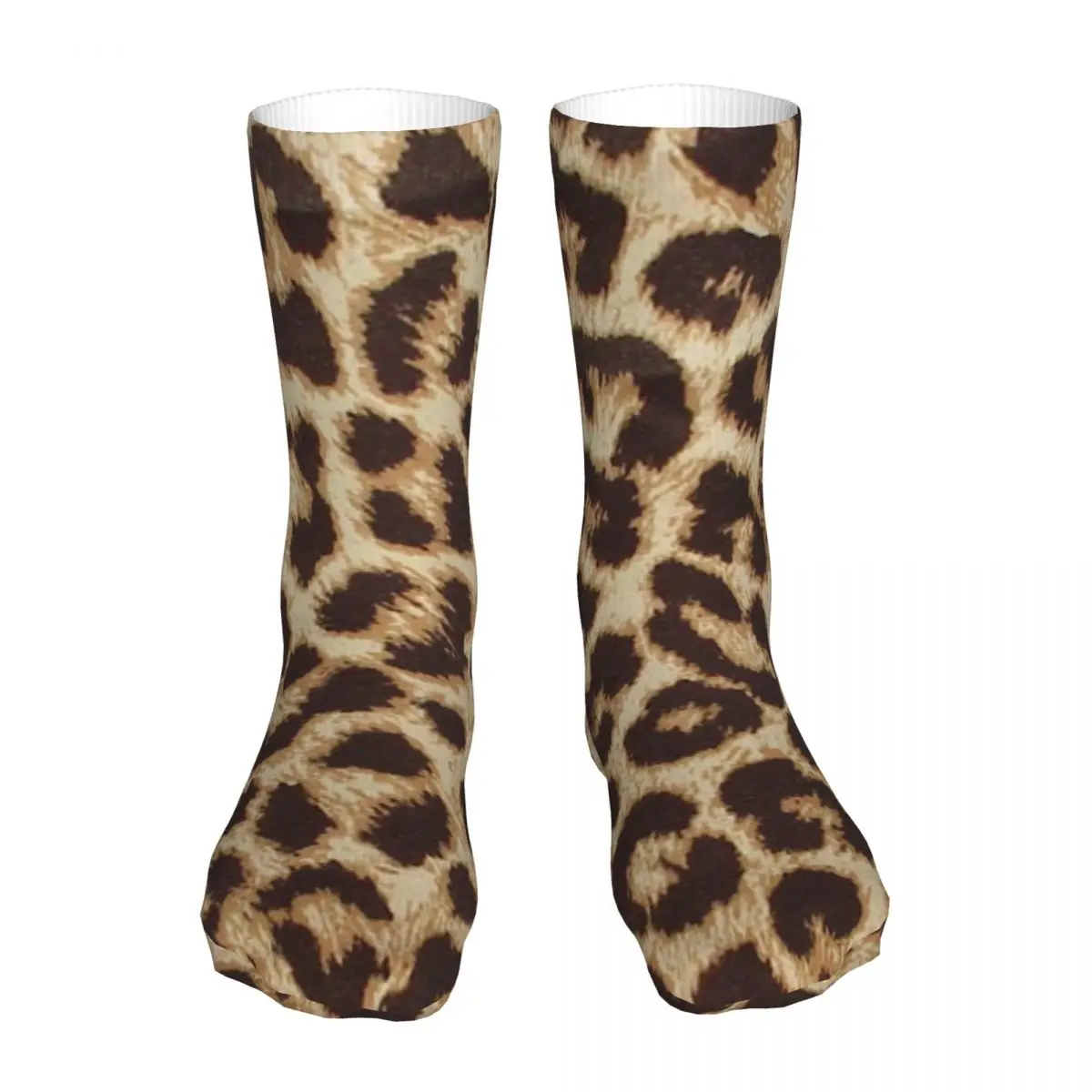 

Compression Leopard Skin Print Fur Women Socks 2022 Men Sport Sock