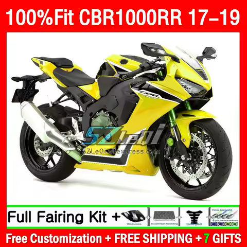 OEM Fairing For HONDA CBR 1000 1000CC 1000RR 195Q1.131 CBR1000 RR CBR1000RR 2017 2018 2019 17 18 19 Injection Bodys Gloss Yellow