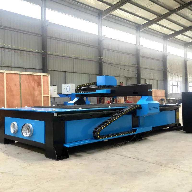 High Accuracy Sheet Metal Cnc Plasma Cortadora Fiber  Cutting Machine With Inbuilt Compressors