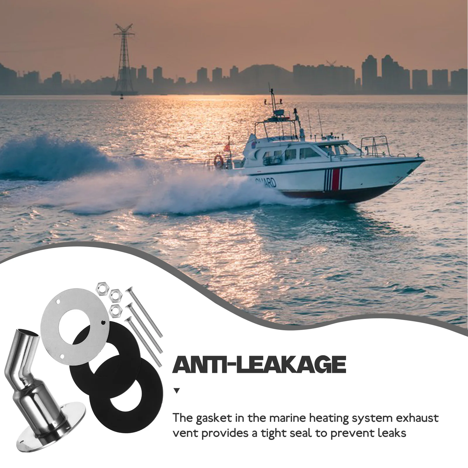 ヒーター排気ポート-24-ミリメートルベンドステンレス鋼パイプマリン蒸気ダイバータコネクタチューブアクセサリーホットガスリリーサー排気