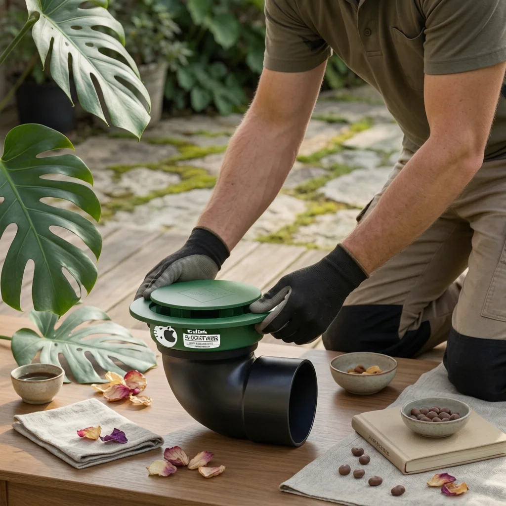 

Lift-up Drain Pipe Fitting Black and Green Lift-up Drain Elbow Plumbing Part Polished Water Release