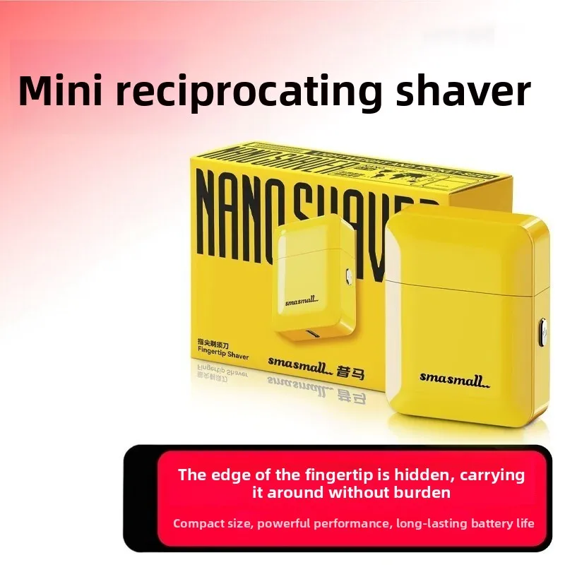 For SMASMALL NANO Portable Reciprocating Electric Shaver IPX7 Waterproof Mini Travel Razor