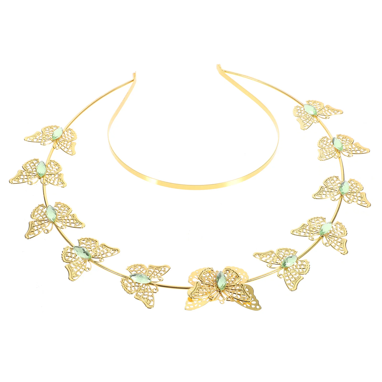 

Butterfly Headpiece Delicate Design Lightweight Elegant Bridal Crown Wedding Headband Hair Accessories for Women Prom