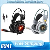 Somic G941 Gaming Headset USB Wired Sound Vibration Amplify Sound Headphones With Mic Led Light For Ps4 Ps5 Pc Laptop Computer