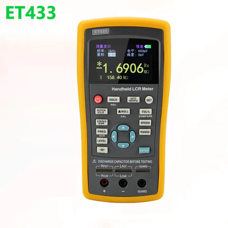 ET430 ET431 ET432 ET433 Multifunction Handheld LCR Digital Bridge Meter High Precision Capacitance Inductance Resistance Meter