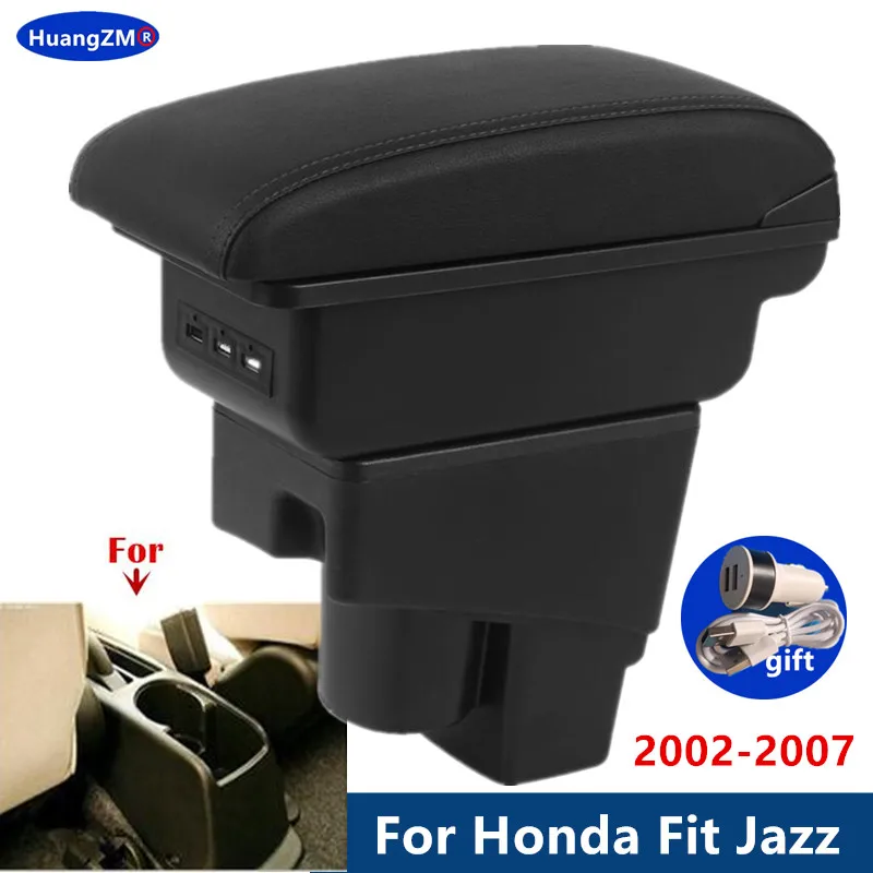 Für Honda Jazz Armlehnenbox Für Honda Fit Jazz 1 Auto Armlehne Aufbewahrungsbox Autozubehör Dedicated 2002 2003 2004 2005 2006 2007