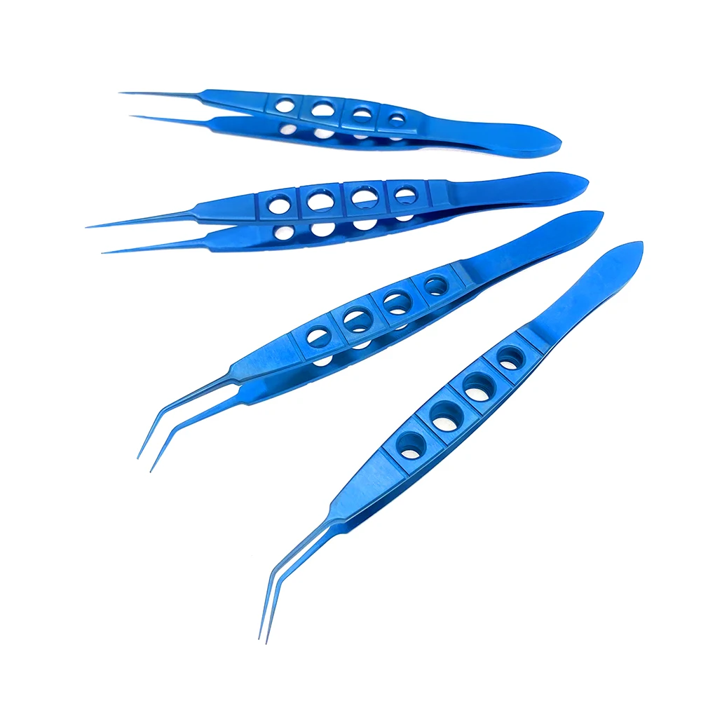 pinca-oftalmica-de-titanio-com-e-sem-dentes-110mm-instrumento-cirurgico-1pc