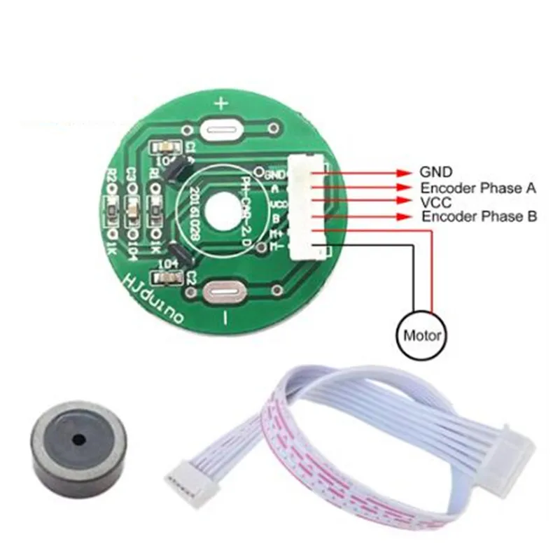 1pcs DC Motor Speed Sensor Module AB Phase Incremental Hall Sensor Encoder Magnetic Coding Speed Module for MCU Control