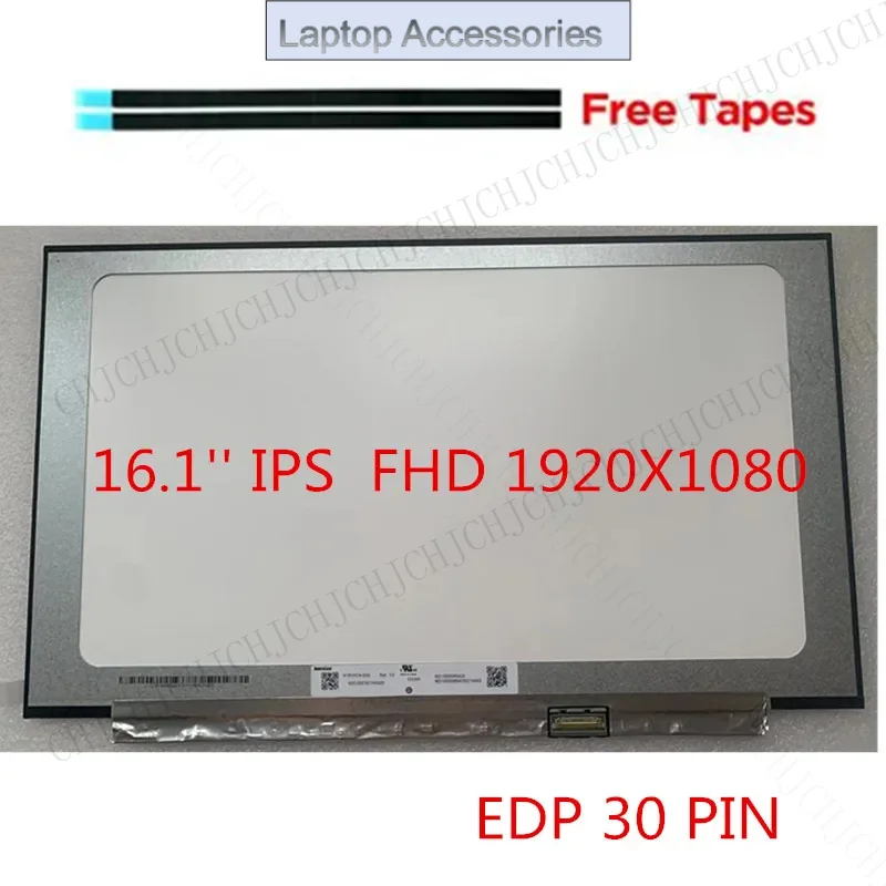 F FHD LCD Screen Display IPS Panel Matrix Replacement N161HCA-EAC N161HCA-EA2 N161HCA-EA3 Rev.C1 30 Pins For Xiaomi RedmiBook 16