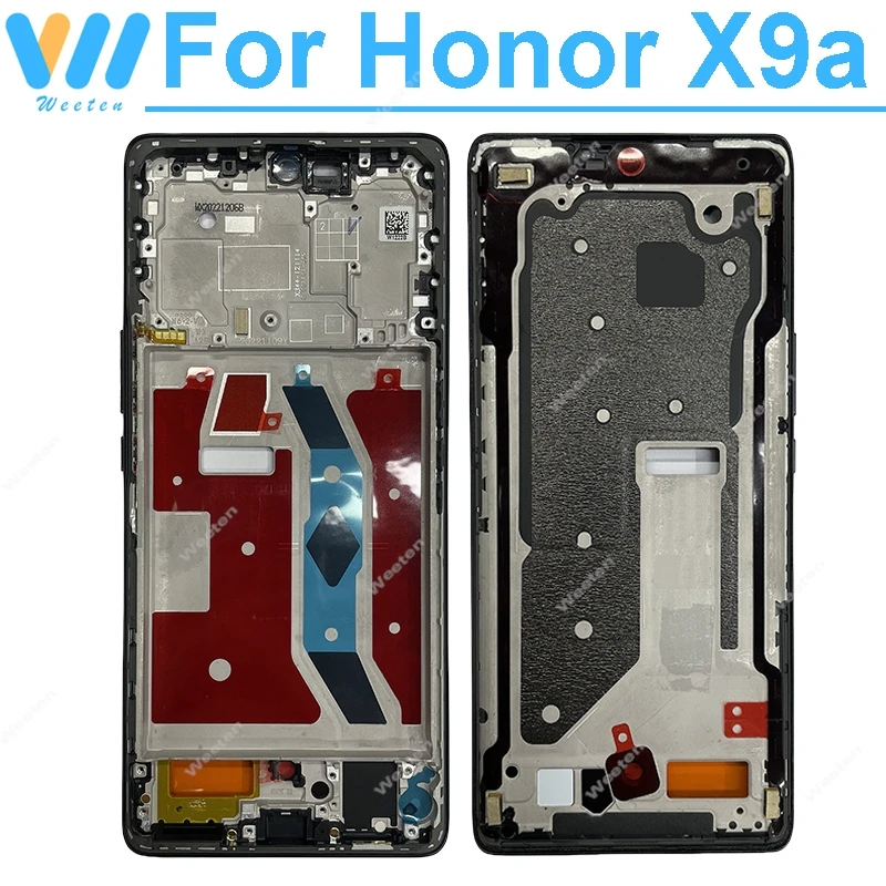 LCD Middle Frame For Huawei Honor X9a RMO-NX1 Middle Frame Housing Bezel Cover with Side Button Replacement Repair Parts