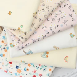 Thick Elastic Pure Cotton Printed Knitted Fabric For Baby Clothes,Sleepwear, Bed Sheets, Blanket, DIY Sewing Clothing Fabrics