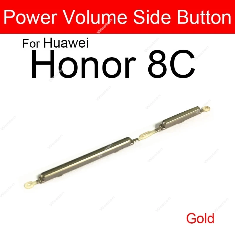 on/off Power Volume Side Button For Huawei Honor 8X 8C 8A 8X Max Enjoy Max Power Key & Volume Switch Sidekey Repalcement Parts