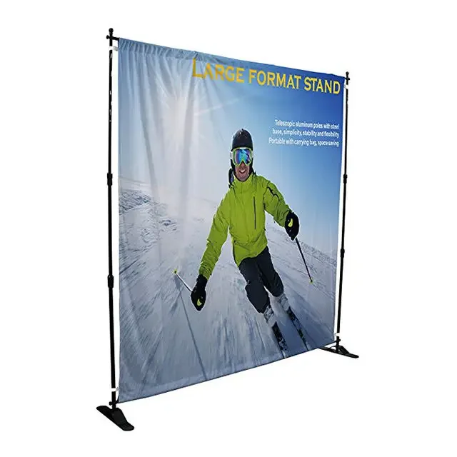 Best New Products of 2025 Backdrop Stand Adjustable Step and Repeat Backdrop Large Format 8ft Banner Stand