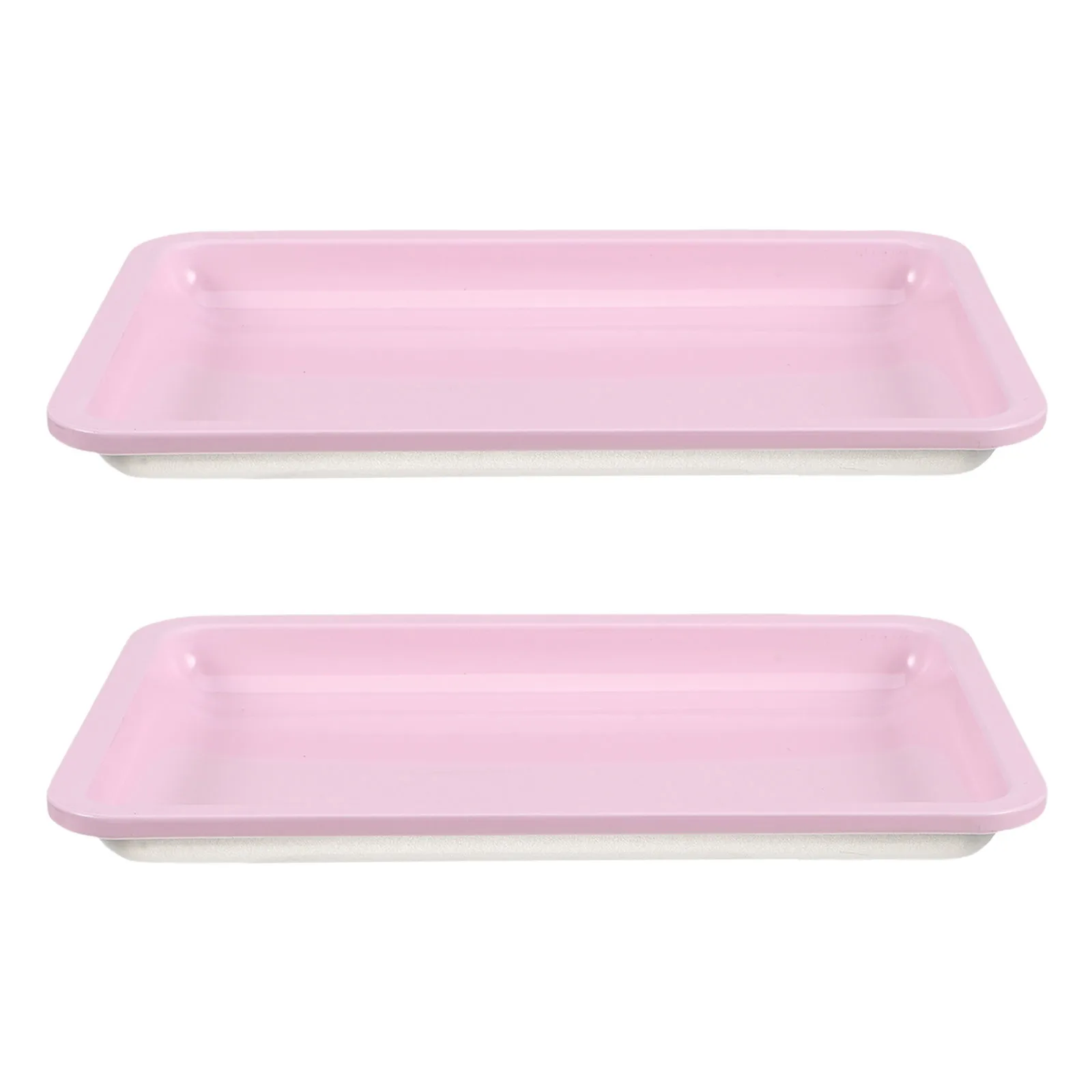 

2 шт., нержавеющая сталь, инструмент для дизайна ногтей, лоток для хранения ювелирных изделий, органайзер для туалетного столика для макияжа, домашний салон, туалетный столик из нержавеющей стали для ванной комнаты