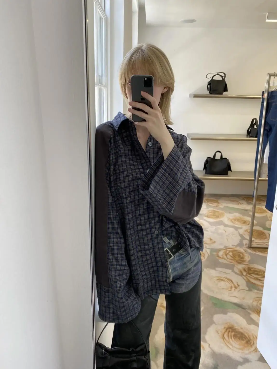 

Повседневная тонкая верхняя одежда из хлопка в стиле пэчворк, свободного кроя, с длинными рукавами, в клетку, с защитой от УФ-излучения, для весны и лета.