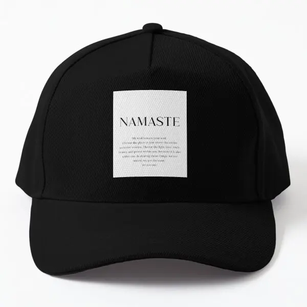 Namaste Definition Namaste My Soul Hon  Baseball Cap Hat Casual Czapka Bonnet  Fish Black Hip Hop Women Sun Spring  Snapback