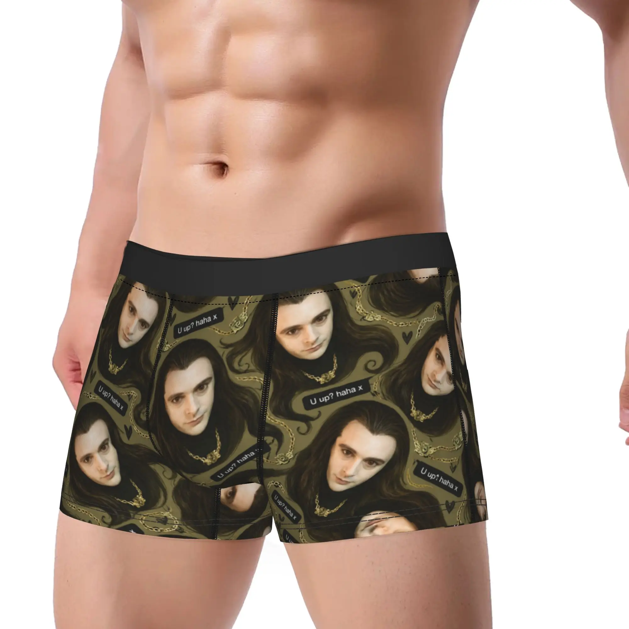 Meme Aro Vampire Twilight Underwear  Males Panties Printed Classic Trunk Quality Boxer Brief Plus Size