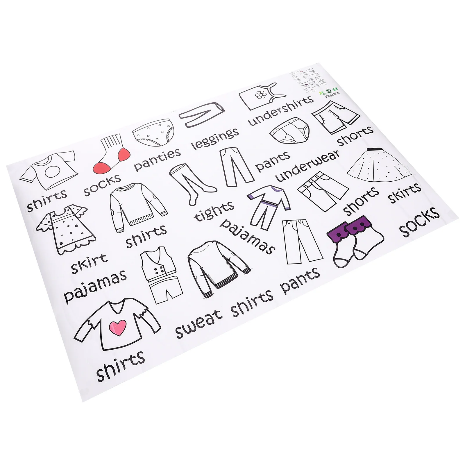 

Cost Effective Clothing Sort Stickers PVC Wardrobe Decal Easy to Use Removable Closet Organizer Labels Dresser Clothing Decals