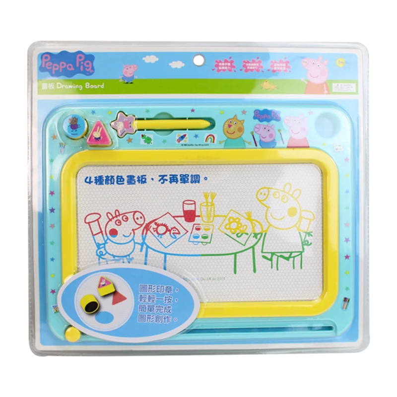Peppa Pig Magnetic Drawing Board Colour Magnetism Pen Baby Puzzle Toy DIY Graffiti Simulated Kids Gift Early Childhood Education