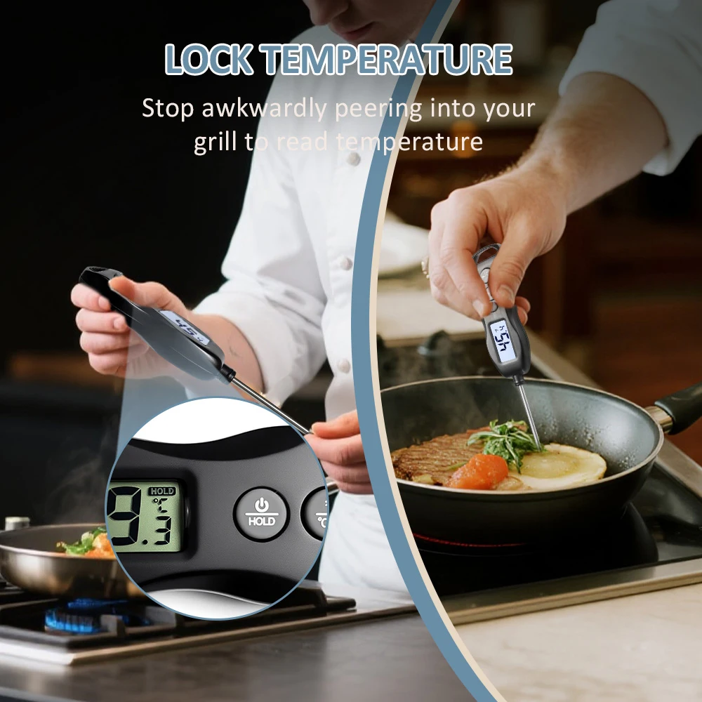 WENMEICE Probe Type Food Thermometer Kitchen Digital Thermometer For Meat Milk BBQ Fry Cooking Electronic Temperature Gauge Tool
