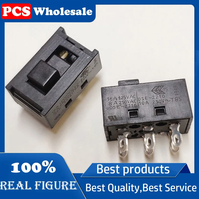 DSE-2210/DSE-2216 Hong Kong toggle switch 2 gears 6 feet double row 16A sliding power switch two gears