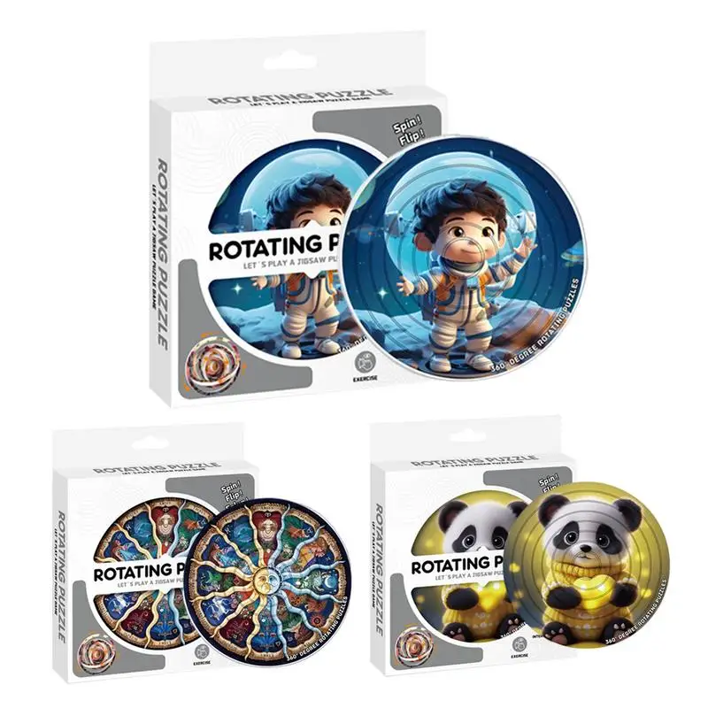 Rotating Puzzle For Kids Educational Puzzle Game Cartoon Pattern Jigsaw Puzzle Educational Puzzle Game For Boys Girls Funny