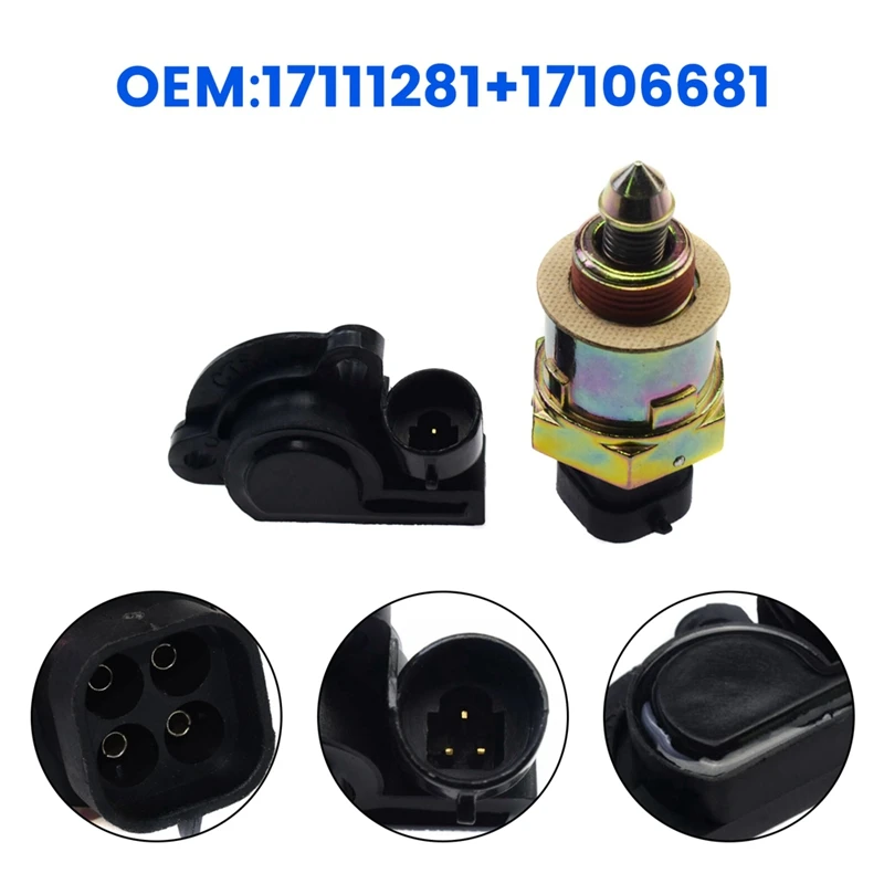 Car Idle Control Valve & Throttle Position Sensor For Chevrolet C1500 C2500 C3500 GMC Buick Oldsmobile 17111281 17106681 Parts