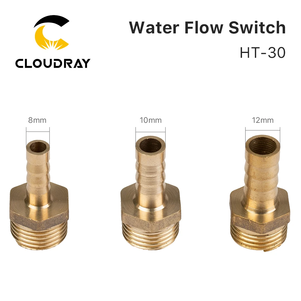 Il sensore 8/10/12mm del commutatore di flusso dell\'acqua di Cloudray HT-30 protegge per la tagliatrice dell\'incisione Laser di CO2