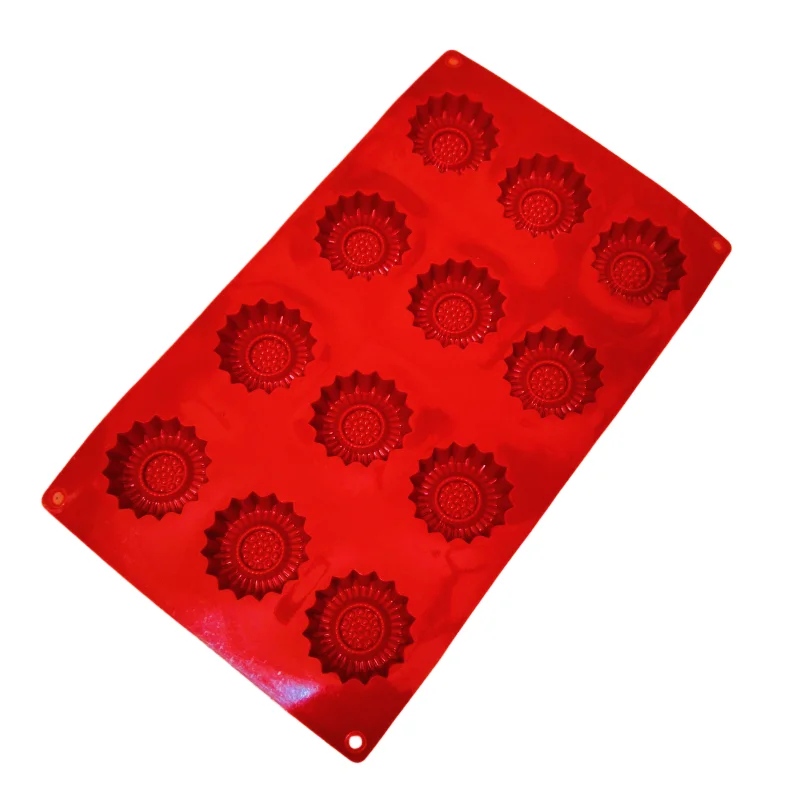 Round Gear Pattern Shape Silicone Chocolate Mold Mousse Pastry Jelly Macaron Mould Cake Biscuit Cake Mold Kitchen Baking Tools