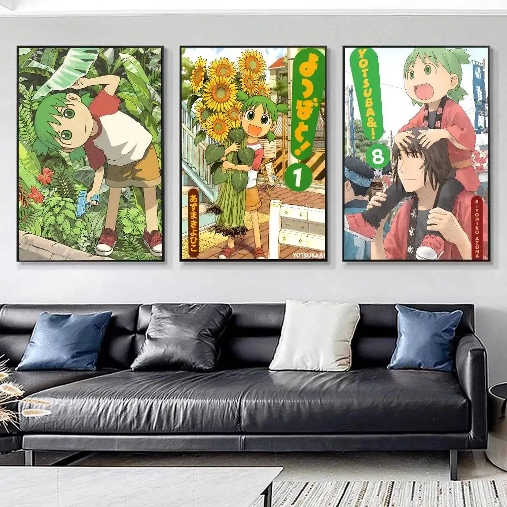 Anime Y-Yotsuba Sweet Manga Posters HD Print Vintage Wall Art Decor for Home Study Room