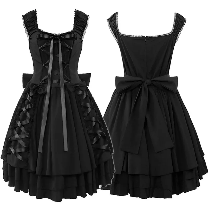 애니메이션 중세 유럽과 미국 할로윈 고딕 레이스 메이드 무대 공연 로리타 드레스 고타;3,v'5.t;8,