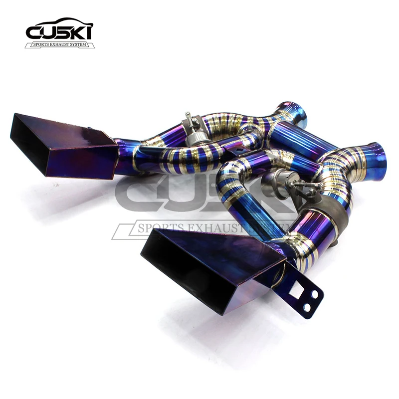 High Performance quality Catback For Mclaren 650S/MP4-12C 3.8T 2012-2014 Titanium alloy Exhaust valve control exhaust System