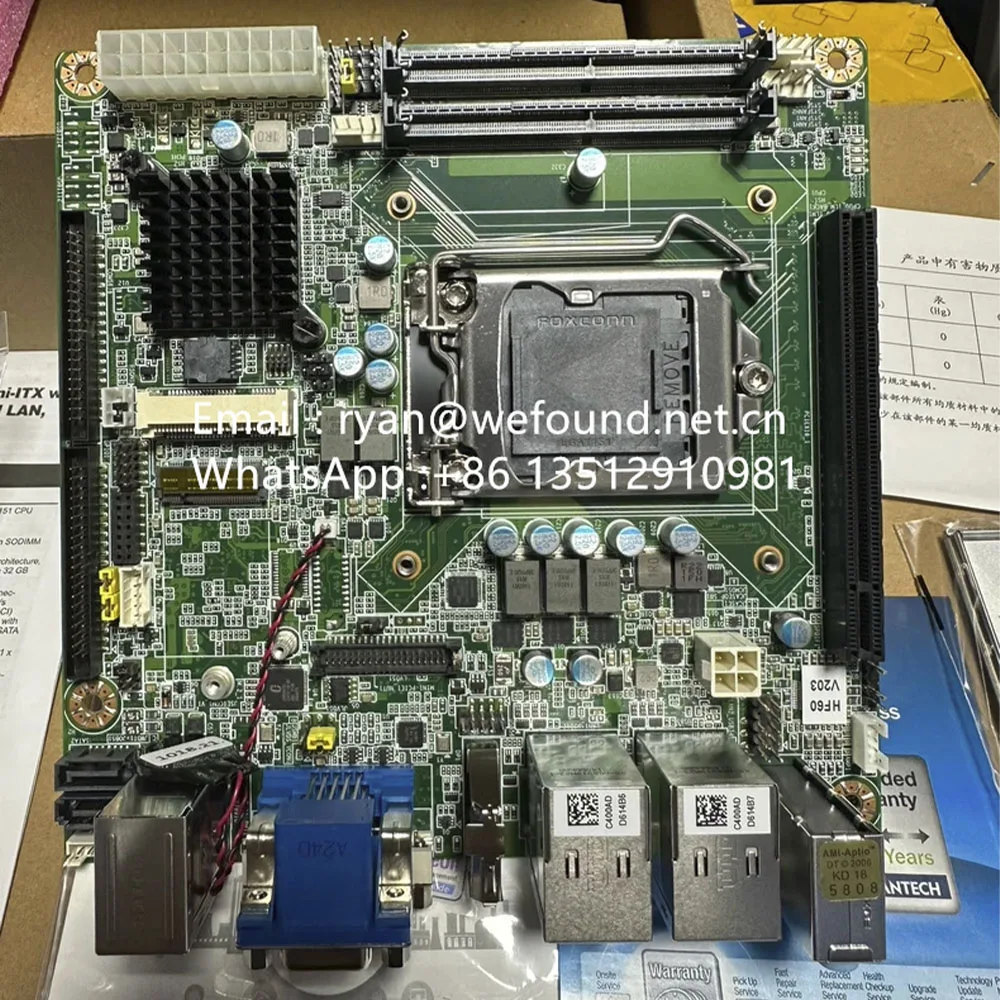 

AIMB-205 AIMB-205G2 i7/i5/i3 LGA1151 Mini-ITX with VGA/DP/DVI-D/LVDS(eDP), 8 COM, Dual LAN, PCIe x16, M.2, DDR4