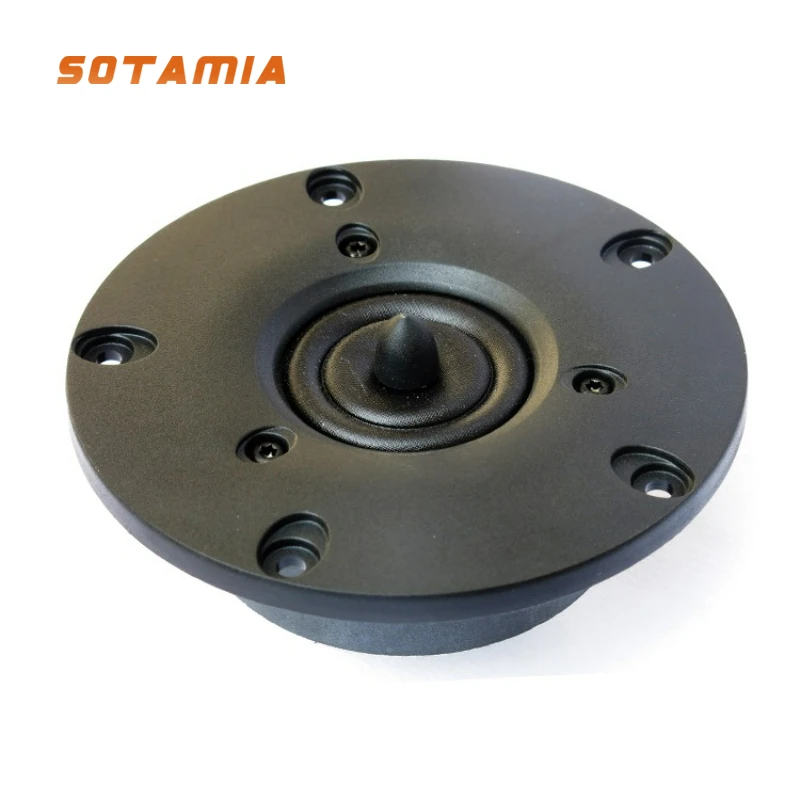 

SOTAMIA 1Pcs 4 Inch Panel Tweeter 4 Ohm 30W 1.5 Inch Silk Film Tapered Tweeter Replacement with The Same Size HIFI Speaker