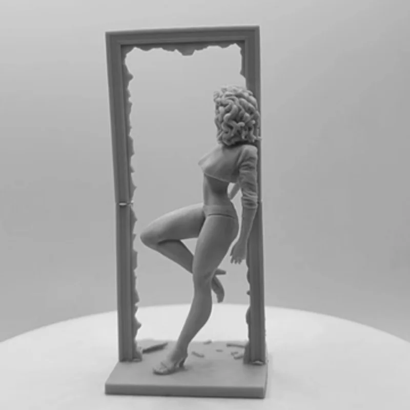Kit de modèle de figurine en résine, modèle en plastique non assemblé et non peint, scène GK Miniature, fille AZole Lisa, échelle 1/24