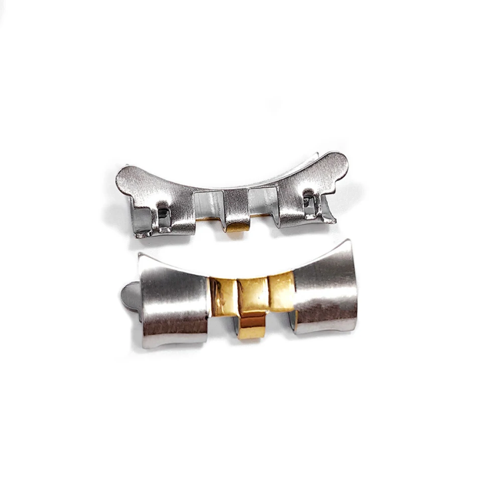 

1pair 13/ 17/ 20mm Retro Steel Strap Head Piece Jubilee Bracelet Connecting Parts Wristband Adapter Arc Lugs Watch Parts