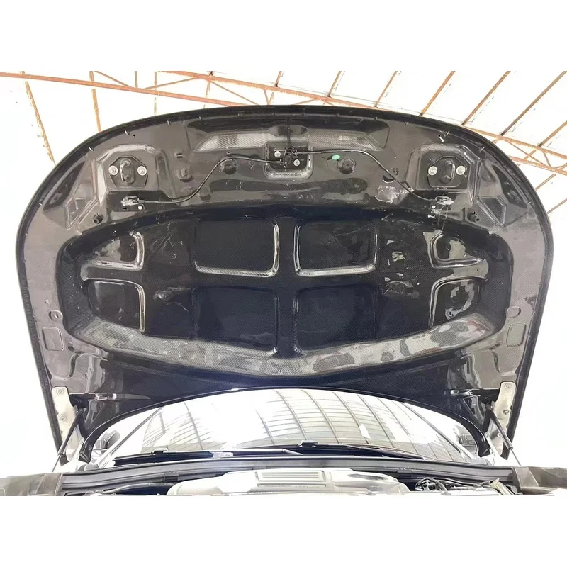 Full Carbon Fiber Engine Hood Cover for Range Rover Velar Bonnet Perfect Fitment