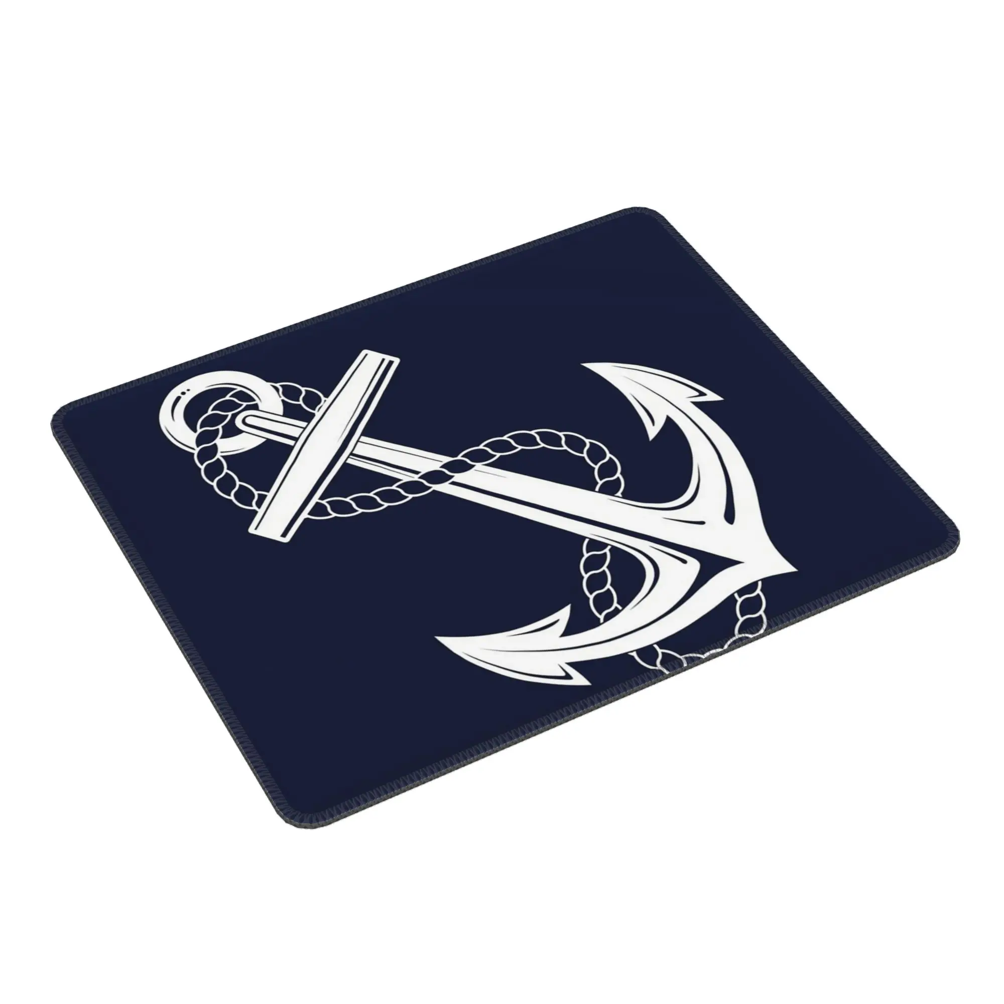 Navy Ship Anchor Theme Mouse Pad Computer Keyboard Mouse Mat Gaming PC Laptop Desk Mat Office Accessories Table Mats