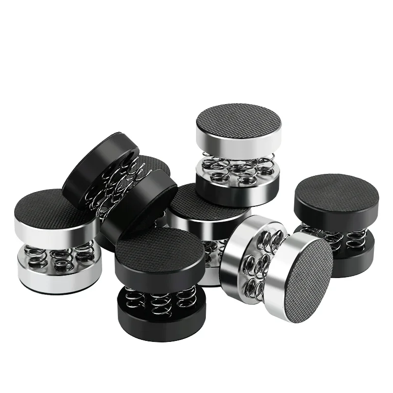 4PCS HiFi AMP 44X41MM Speaker Aluminum Isolation Feet Pad Use For Turntable DAC Stereo Audio Speakers Amplifier Feet Pads