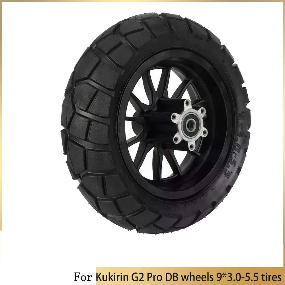 

Electric Scooters Tire With Hub 9 Inch 9x3.0-5.5" Rubber Wear-resistant Tire For Kukirin G2 Pro DB Wheel Replacement Accessories