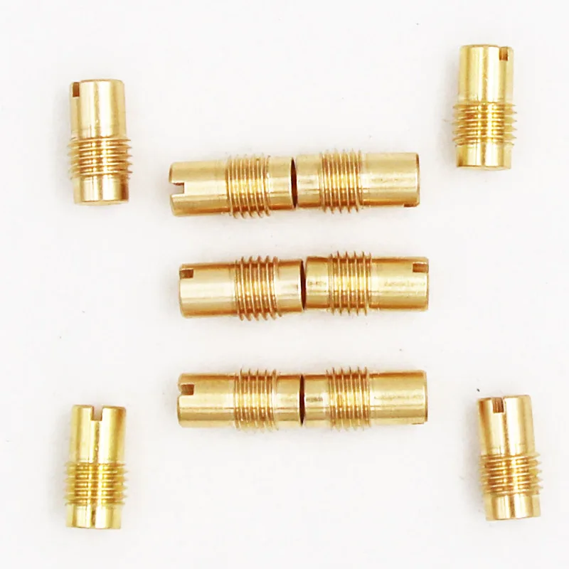 Cold Start Short Idle Hole Pilot Jet Main Jet Auxiliary Nozzle M6X0.75 for Keihin CG PZ Carburetor Injector Nozzle Size 28-50