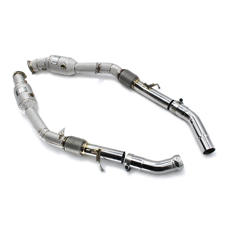 

Head Section High flow Pipes Exhaust Pipes branch downpipe Exhaust Pipe with catalyst For Mercedes-Benz ML320/ML350/ML400 3.0T