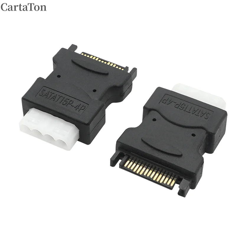 15 pin SATA Male to 4 Pin Molex PC IDE Female Power Adapter Power Hard Drive Adapter