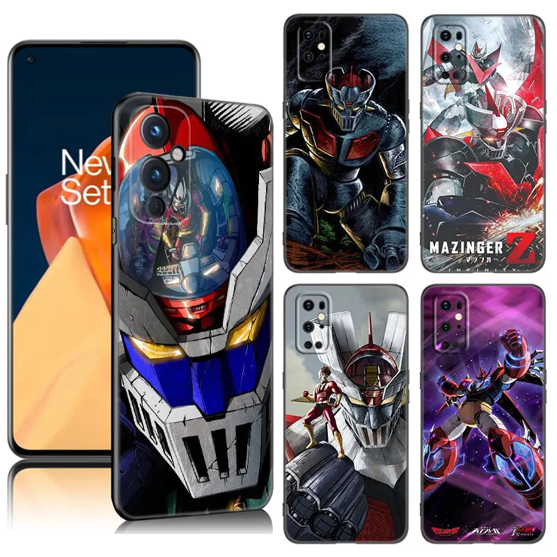 Anime Mazinger Z Phone Case For OnePlus 9 10 ACE 2V Pro 9RT 10T 10R 11R Nord CE 2 3 Lite N10 N20 N30 5G Black Silicone Cover