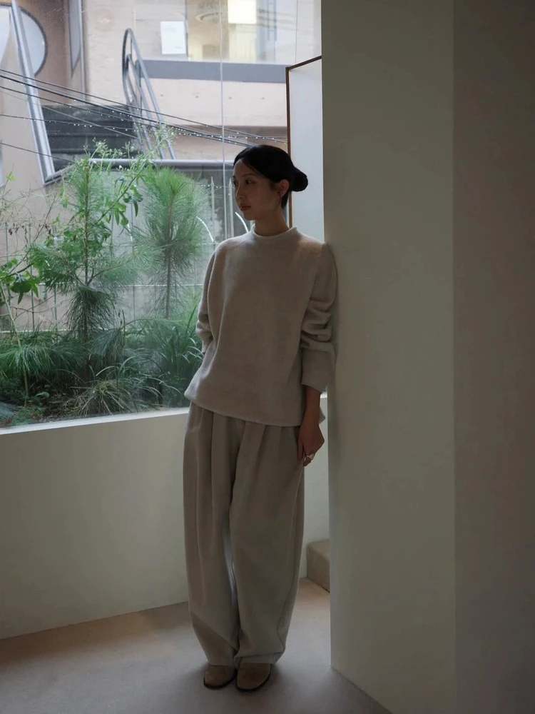   محبوك سترة فضفاضة تناسب f عالية Ne خمر Sle الرجال المرأة رداء علوي غير رسمي طويل Sve جولة Ne طول منتظم